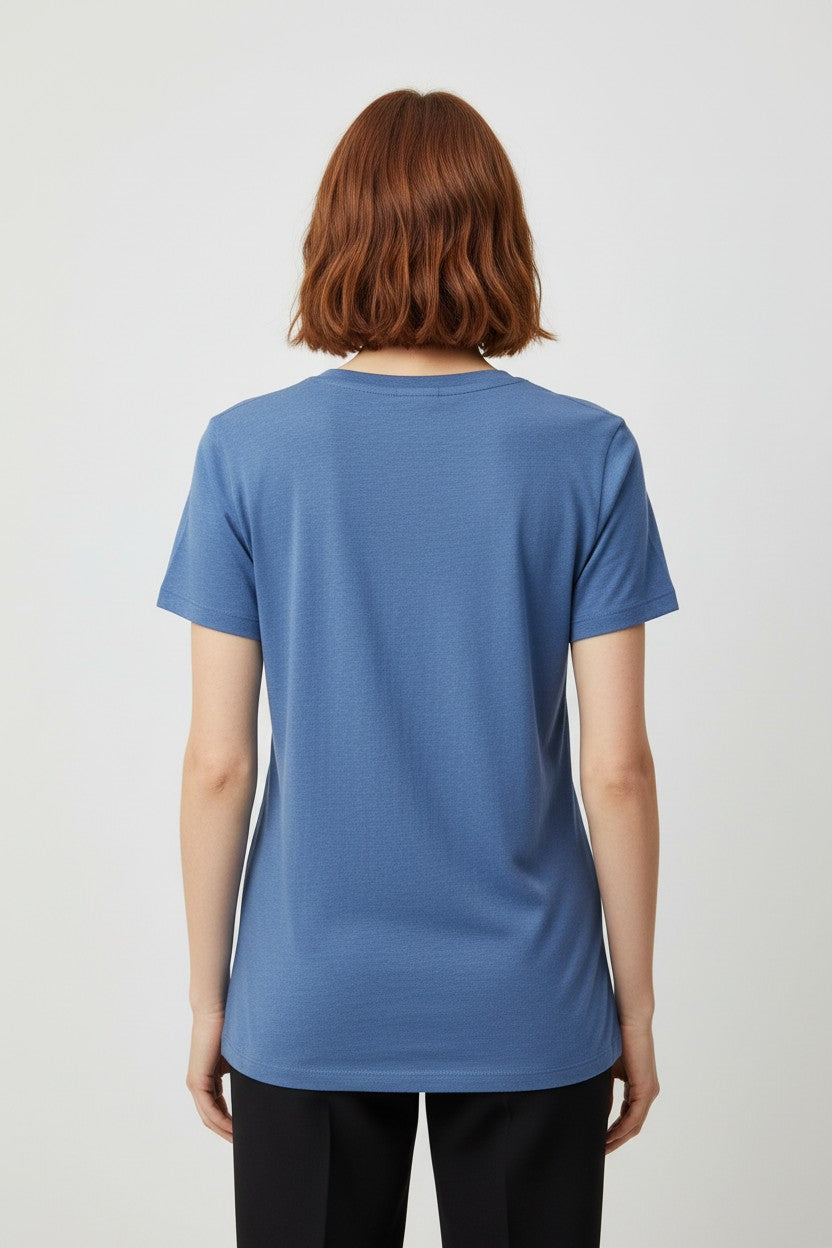 Florie Damen Top Blau Größe 2XL