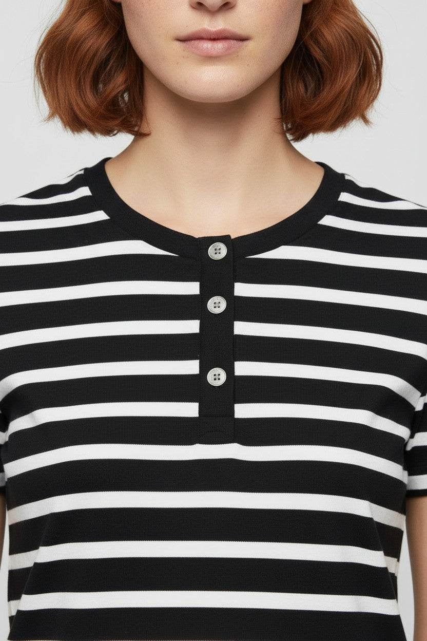 GANT Damen Top Blau Weiß Größe M