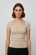 Guess Damen Top Beige Größe S
