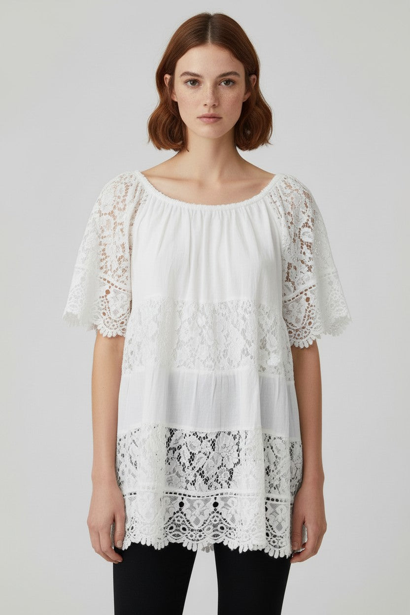 Guess Damen Top Weiß Größe XS