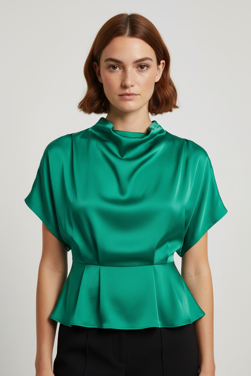 H&M Modern Classic Damen Top Grün Größe S