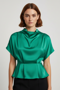 H&M Modern Classic Damen Top Grün Größe S