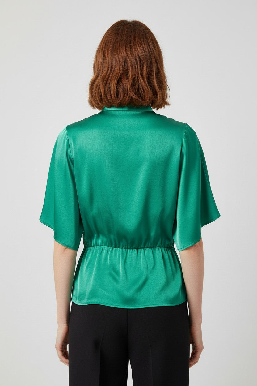 H&M Modern Classic Damen Top Grün Größe S