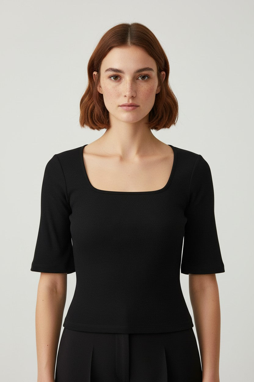 Halara Damen Top Schwarz Größe M