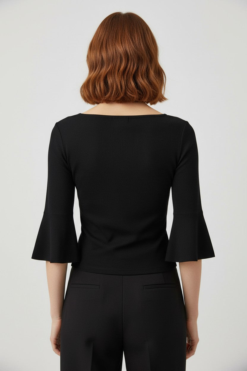Halara Damen Top Schwarz Größe M