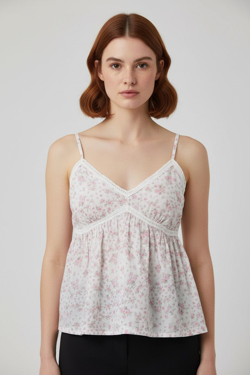 Hollister Damen Top Pink Weiß Mehrfarbig Größe XXL
