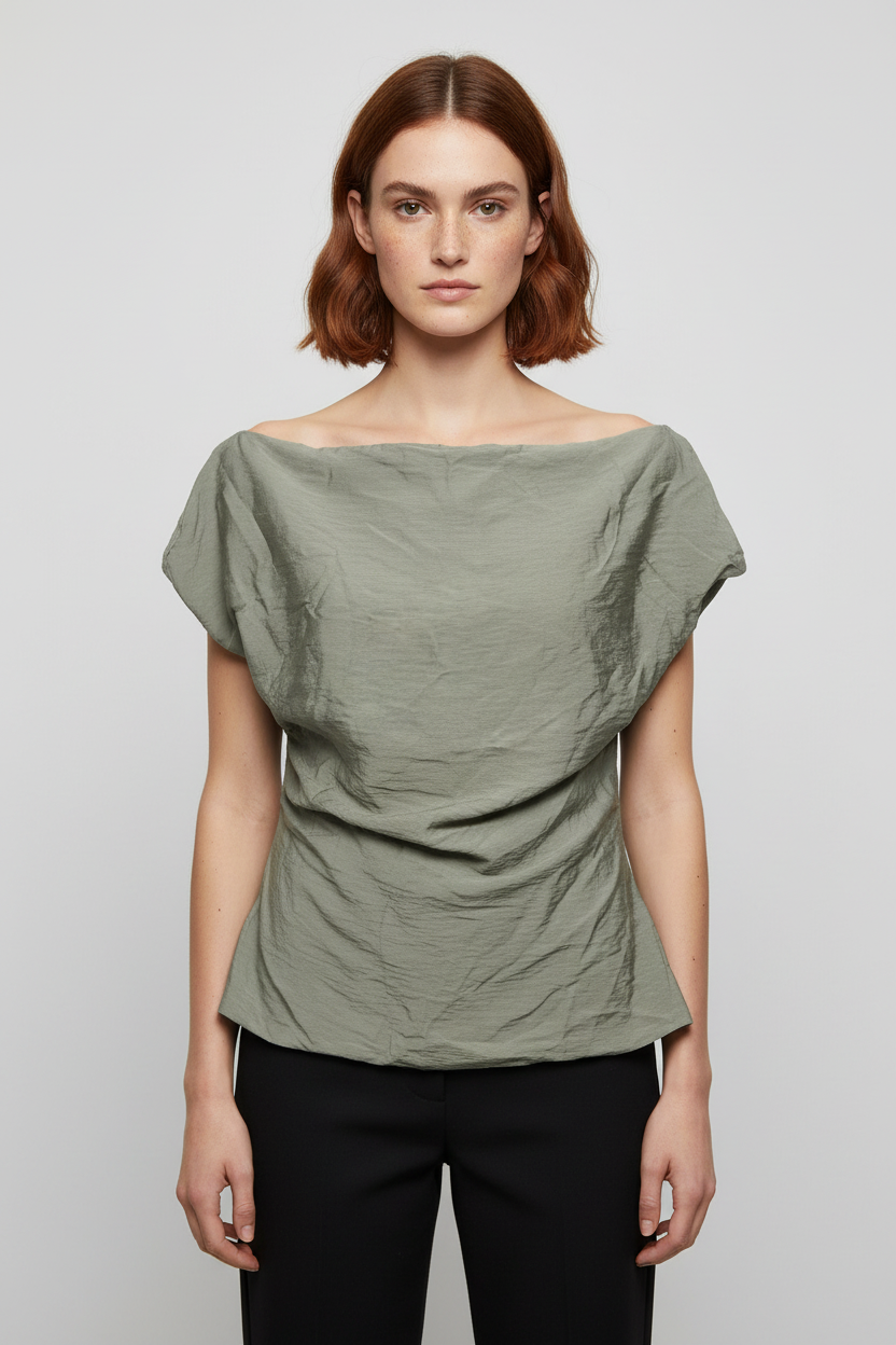 Mango Damen Top Grün Größe L
