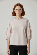 Marta Damen Top Beige Größe L/XL