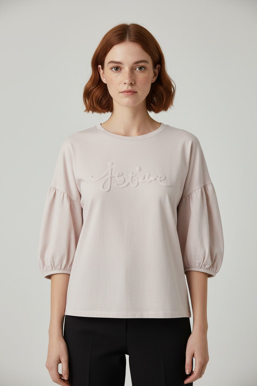 Marta Damen Top Beige Größe L/XL