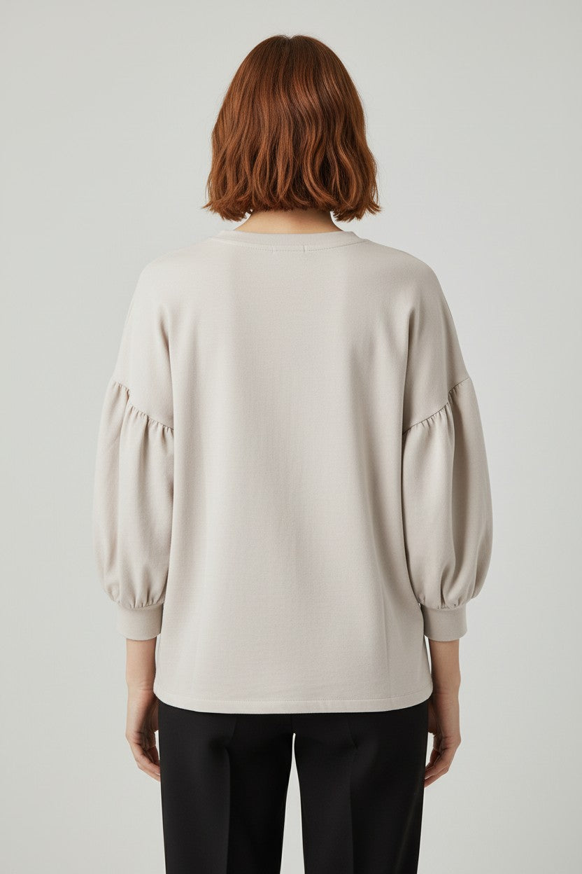 Marta Damen Top Beige Größe L/XL