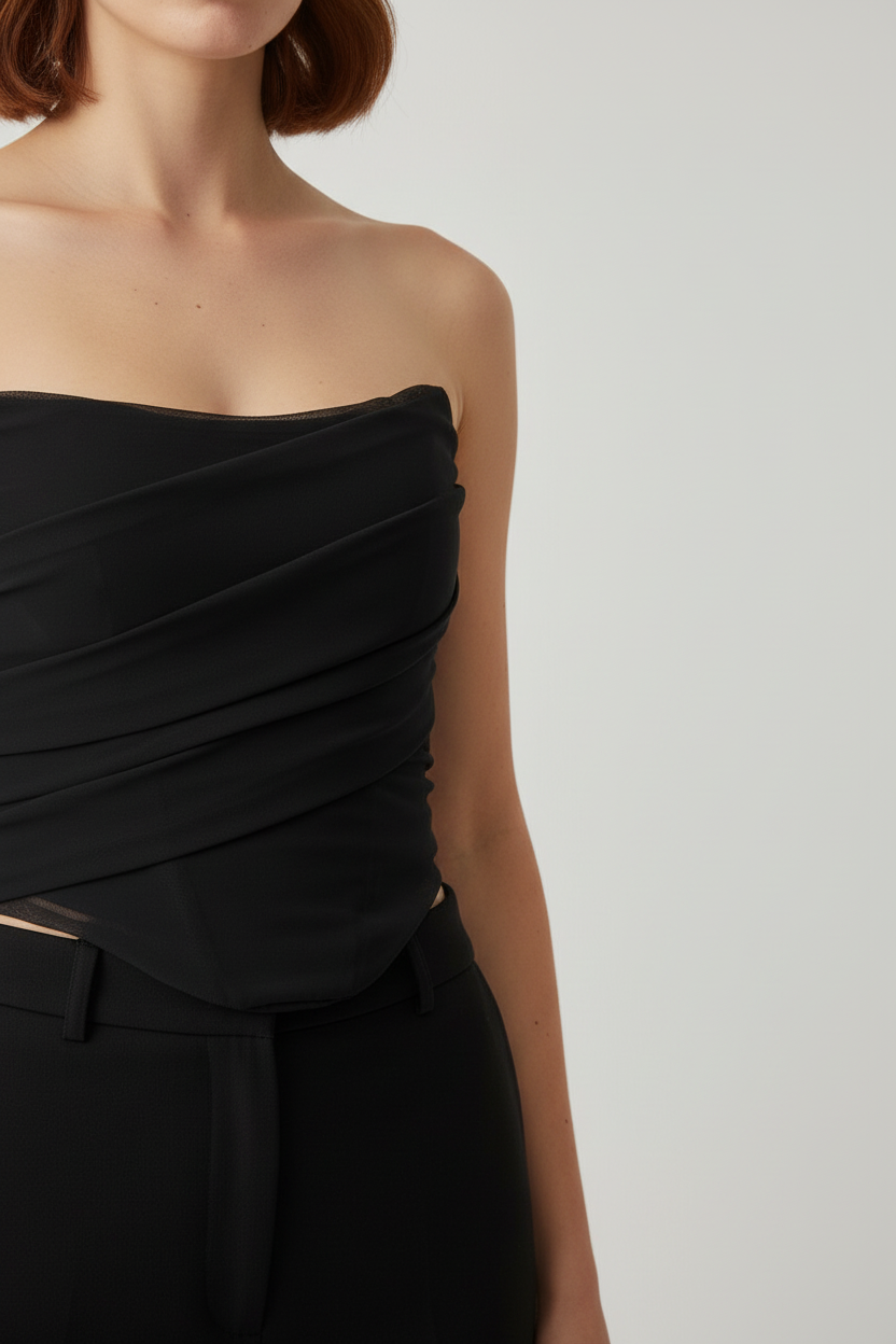 Marthea Damen Top Schwarz Größe XL