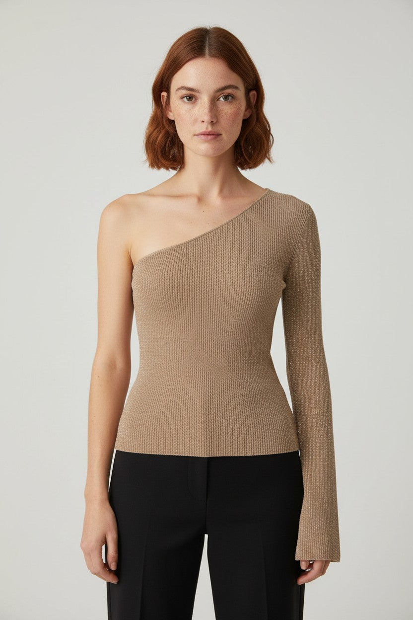 NA-KD Damen Top Braun Größe XS