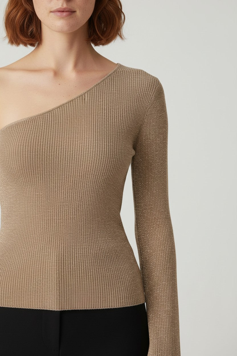 NA-KD Damen Top Braun Größe XS