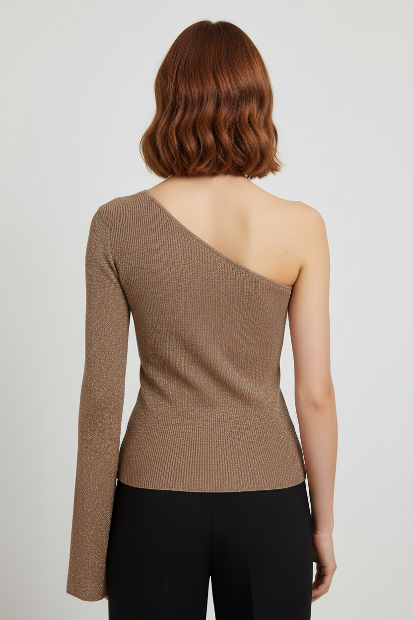 NA-KD Damen Top Braun Größe XS
