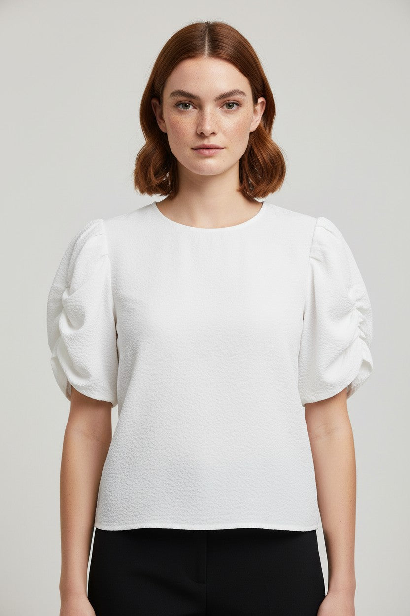 Neo Noir Damen Top Weiß Größe XL