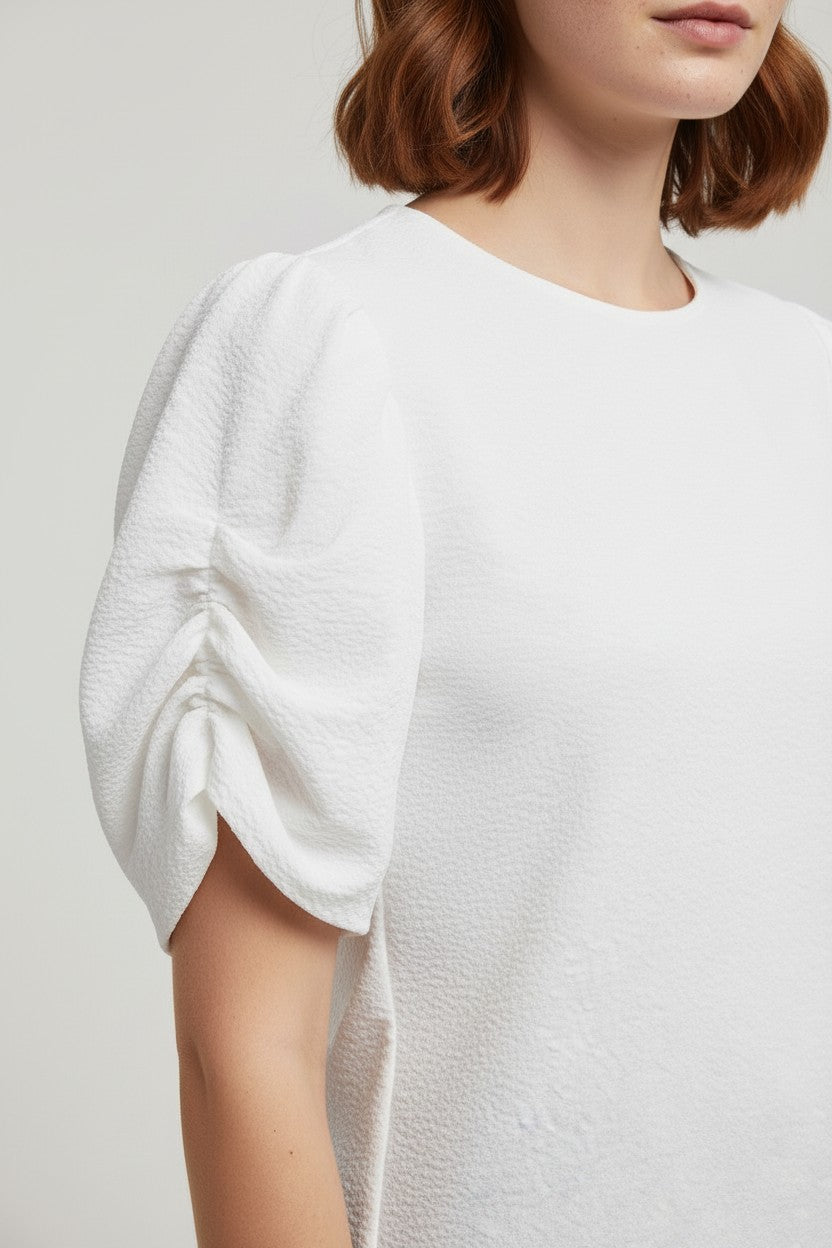 Neo Noir Damen Top Weiß Größe XL