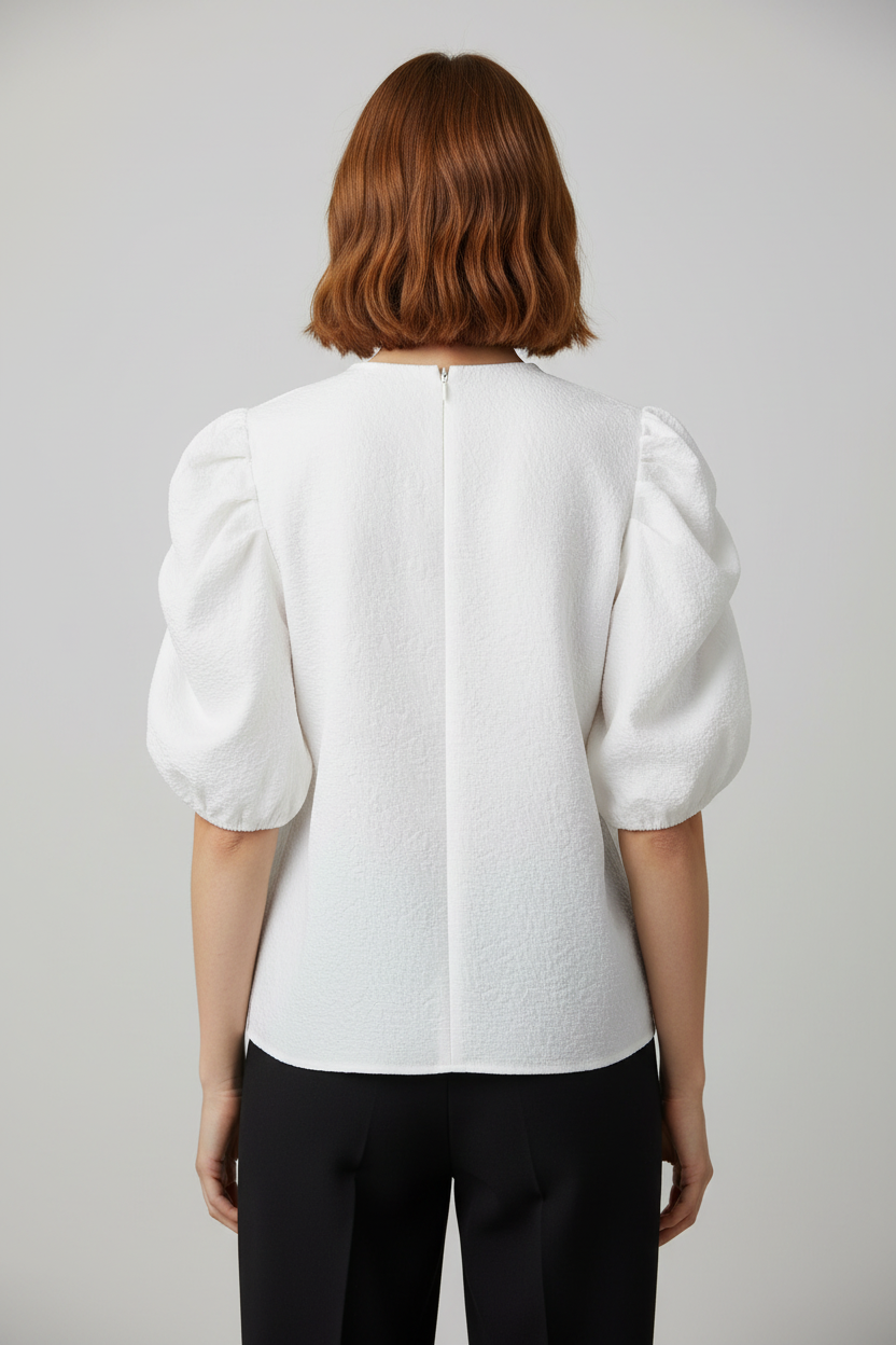 Neo Noir Damen Top Weiß Größe XL