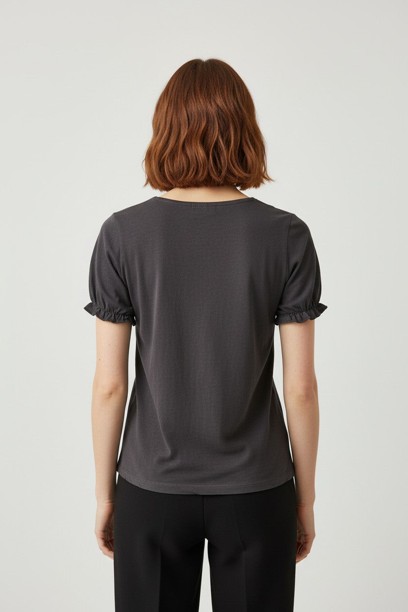 Odd Molly Damen Top Grau Größe XS