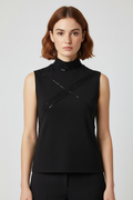 Ril's Damen Top Schwarz Größe L