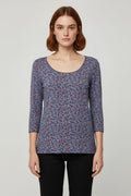 Tommy Hilfiger Damen Top Blau Rot Weiß Größe XL