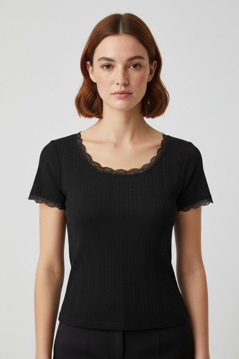 Urban Outfitters Damen Top Schwarz Größe XL