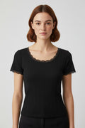 Urban Outfitters Damen Top Schwarz Größe XL