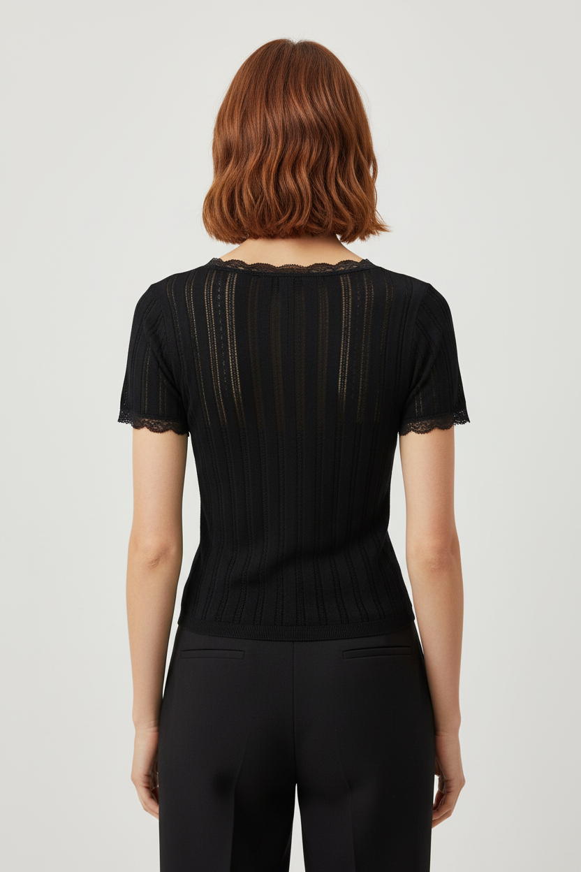 Urban Outfitters Damen Top Schwarz Größe XL