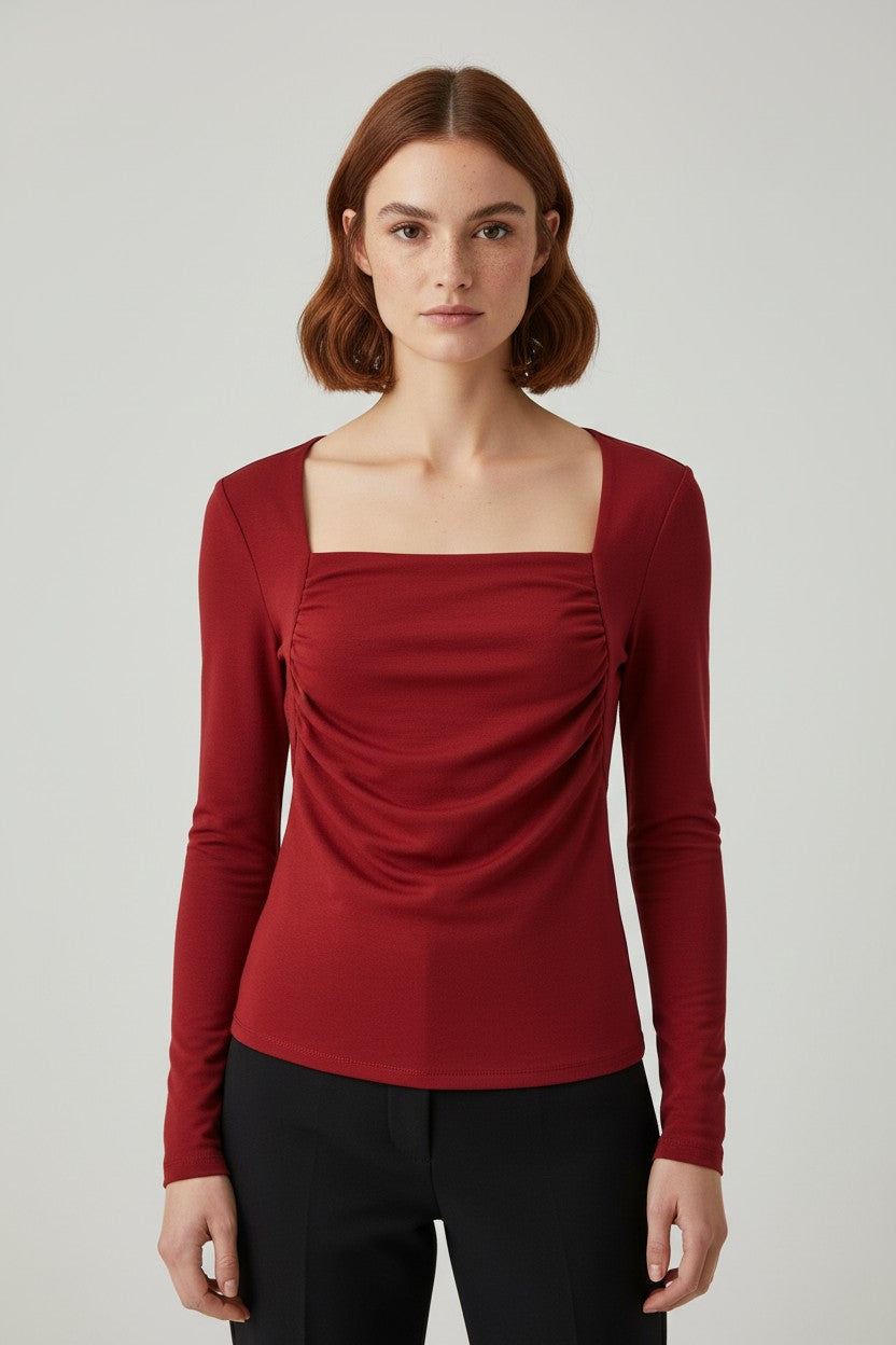 Cider Damen Top Rot Größe 1XL