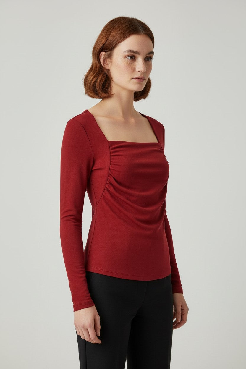 Cider Damen Top Rot Größe 1XL