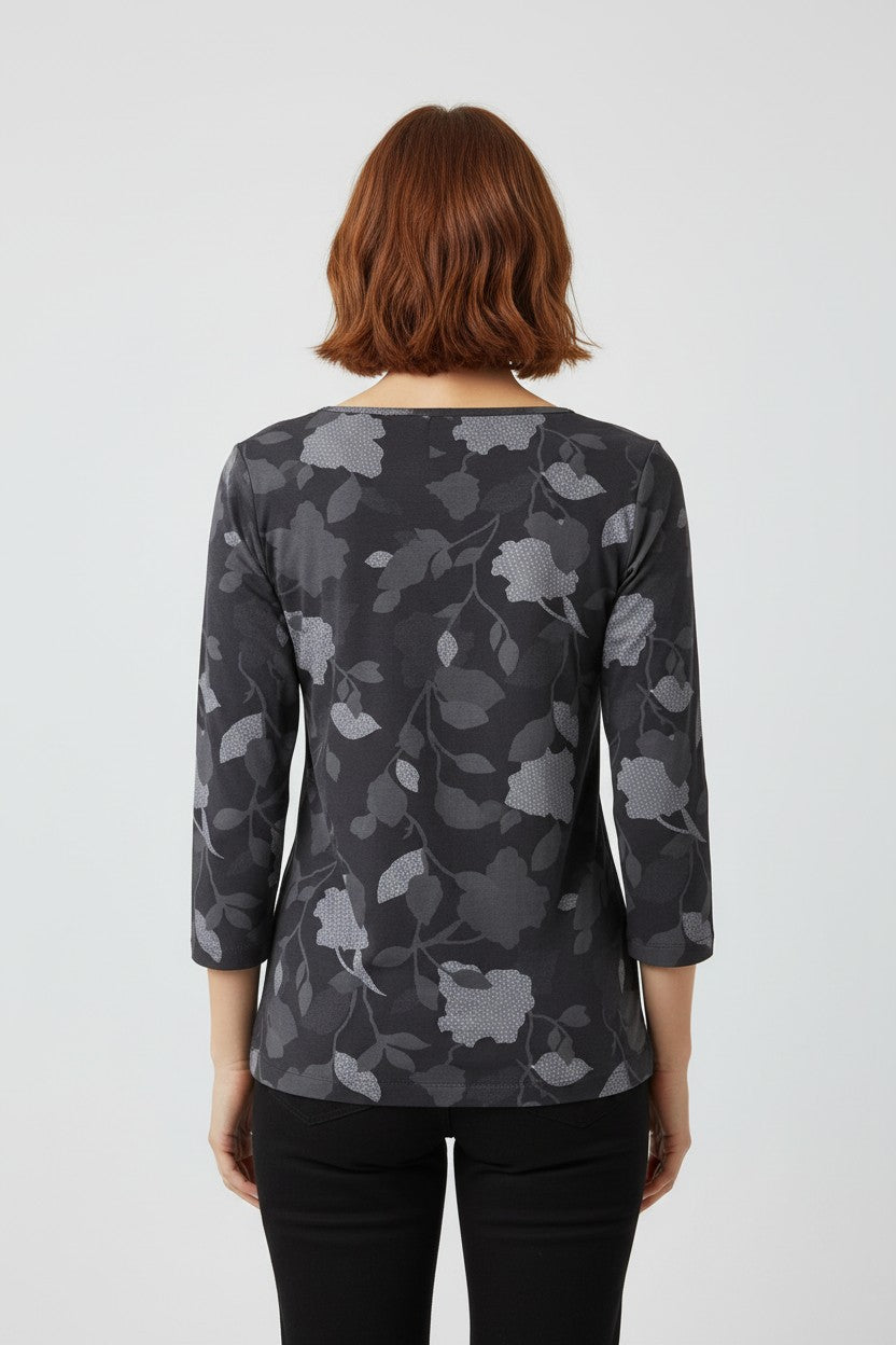 ESPRIT Damen Top Grau Größe XXL