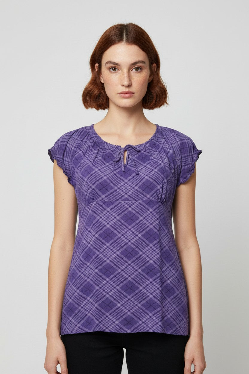 ESPRIT Damen Top Lila Größe XL