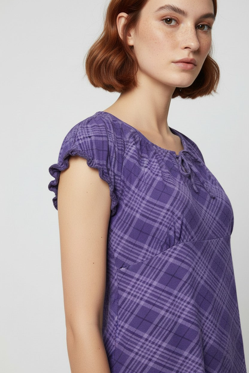 ESPRIT Damen Top Lila Größe XL