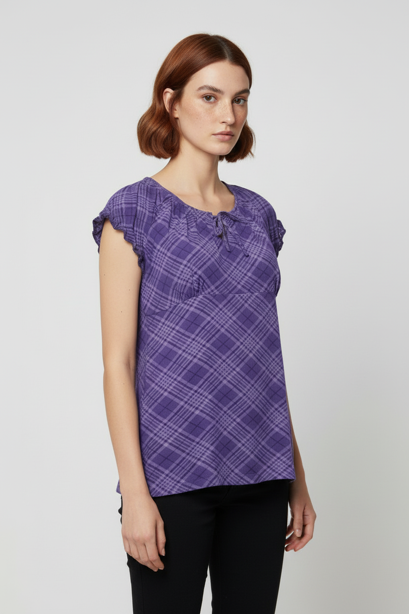 ESPRIT Damen Top Lila Größe XL