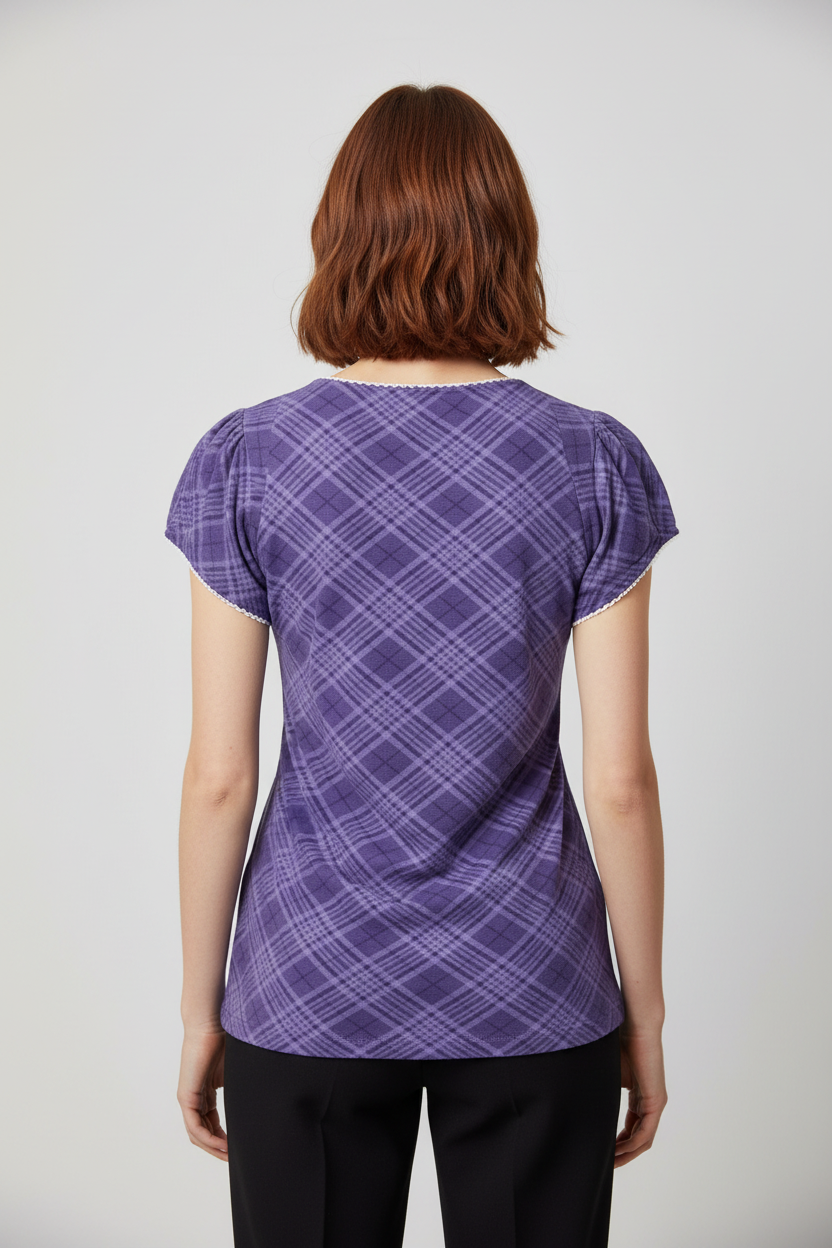ESPRIT Damen Top Lila Größe XL