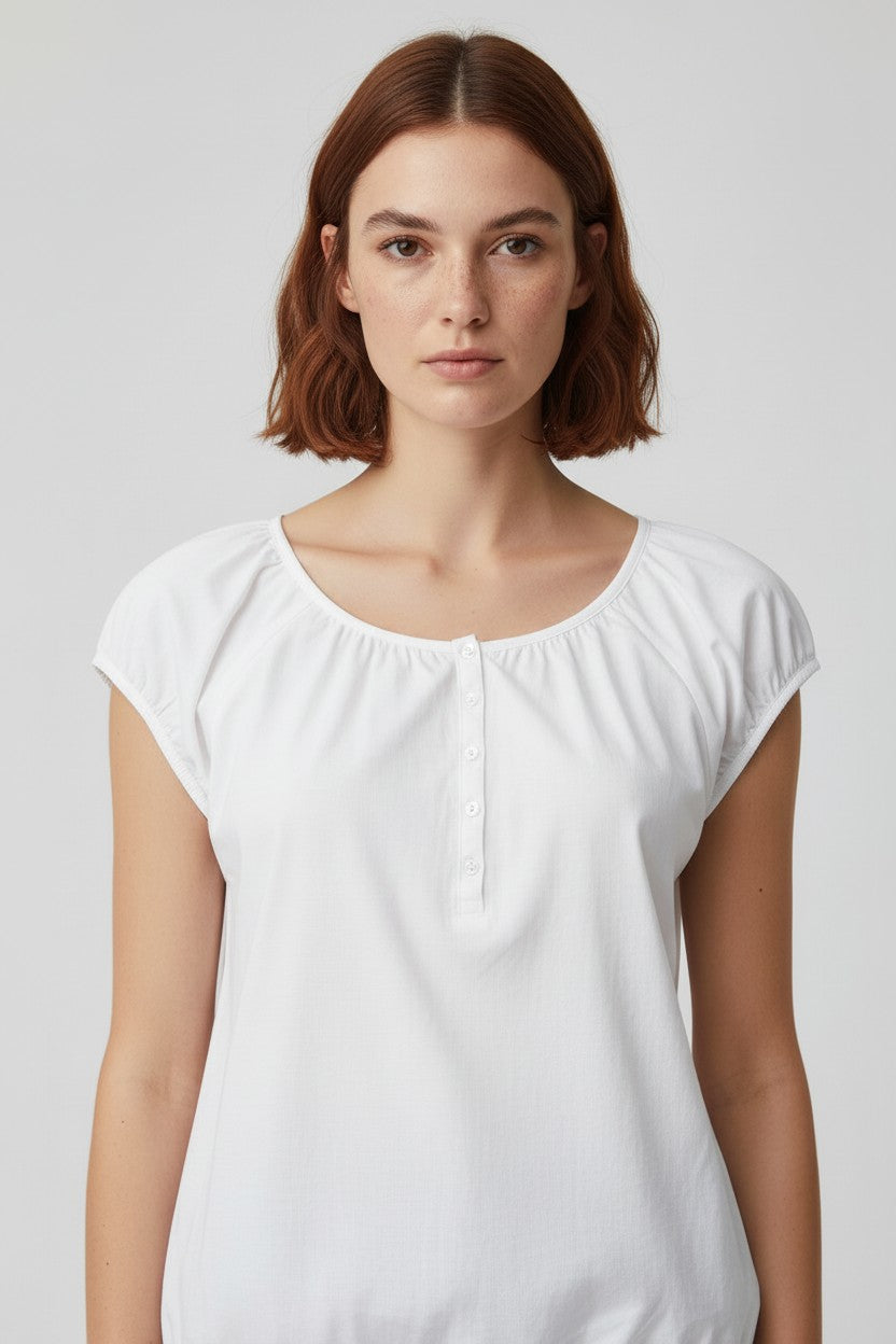 ESPRIT Damen Top Weiß Größe M
