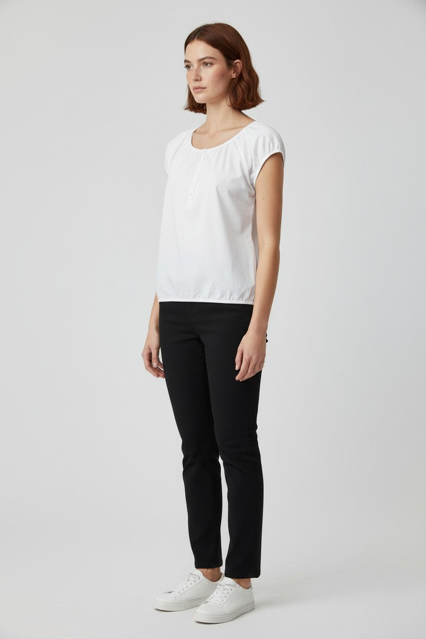 ESPRIT Damen Top Weiß Größe M