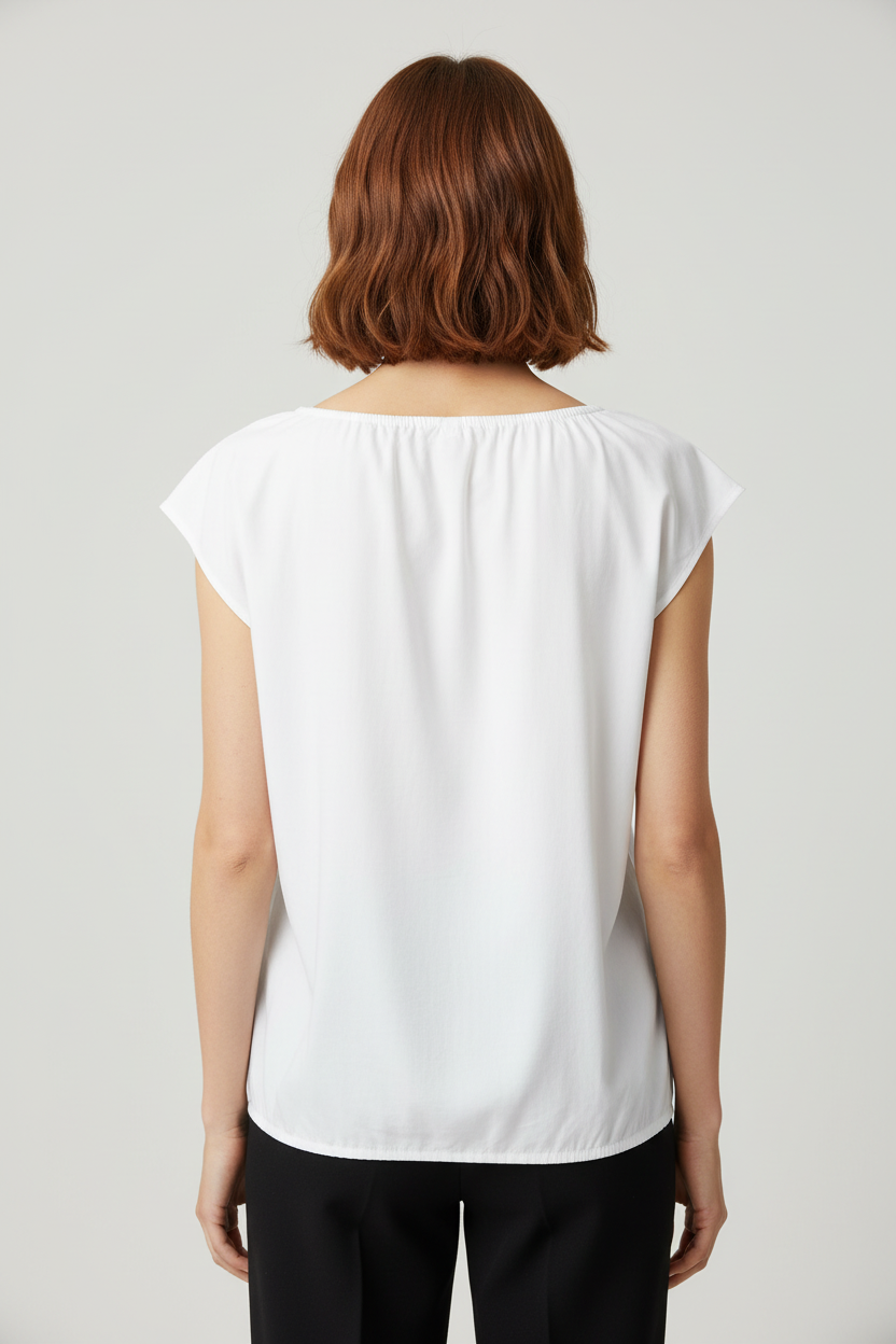ESPRIT Damen Top Weiß Größe M