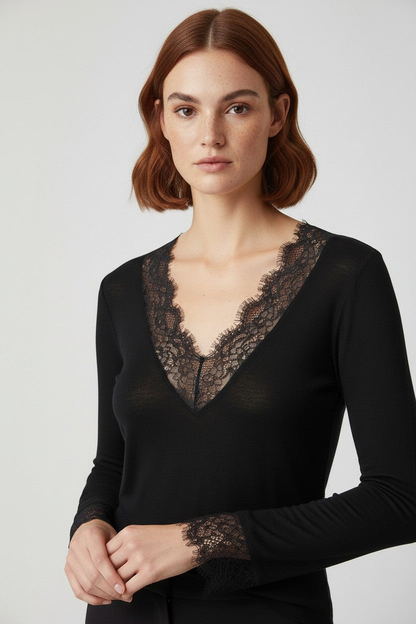 Intimissimi Damen Top Schwarz Größe L