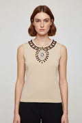 Joseph. A Damen Top Beige Größe M