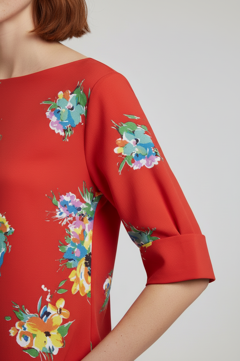 Lauren Ralph Lauren Damen Top Rot Mehrfarbig Größe 1XL
