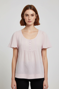 Noa Noa Damen Top Pink Größe L