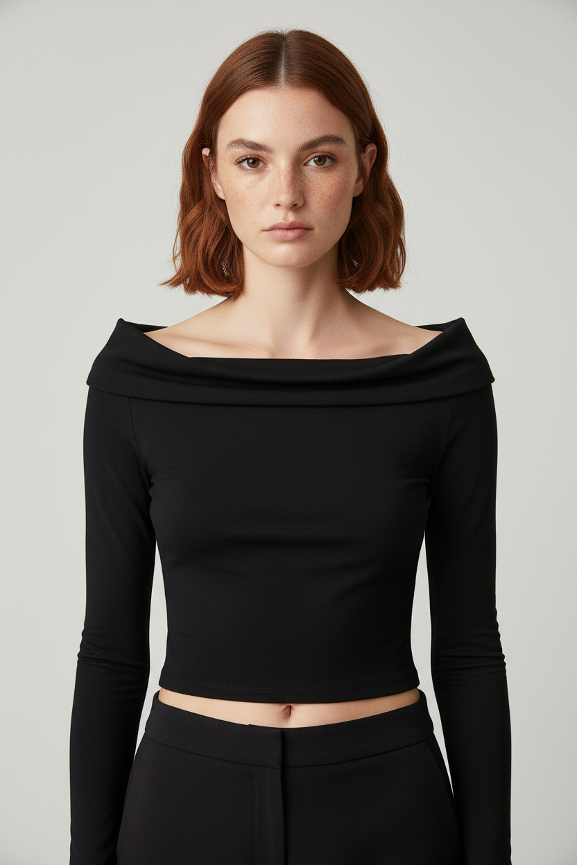 Pull & Bear Damen Top Schwarz Größe S