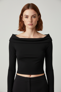 Pull & Bear Damen Top Schwarz Größe S