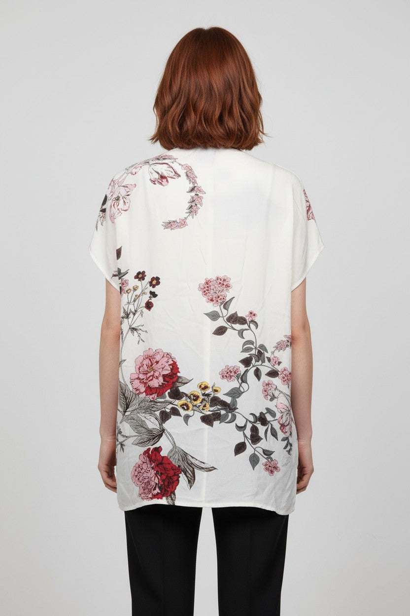 Soulmate Damen Top Weiß Mehrfarbig Größe 2XL
