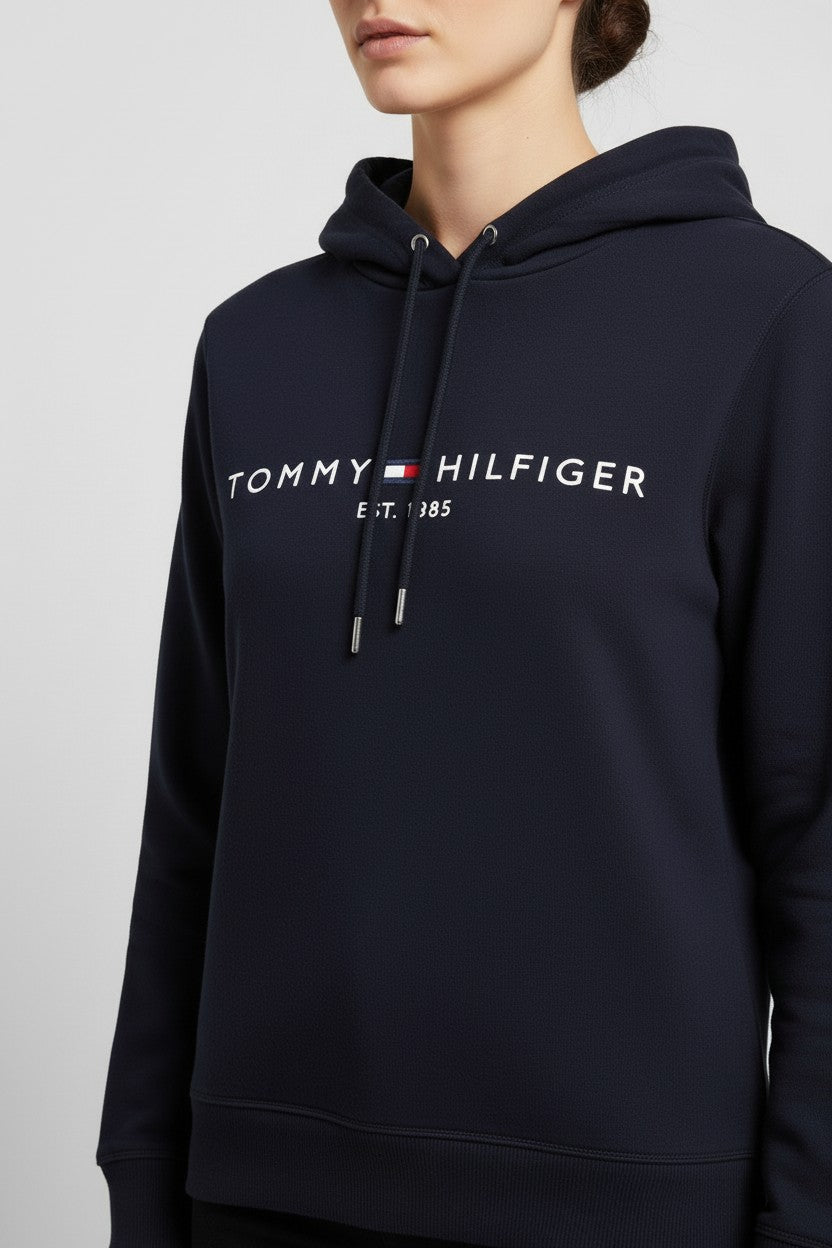 Tommy Hilfiger Damen Kapuzenpullover Blau Größe M