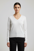 GANT Damen Strickpullover Weiß Größe S
