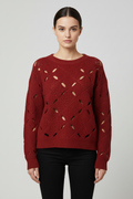 Acne Studios Damen Strickpullover Rot Größe XL
