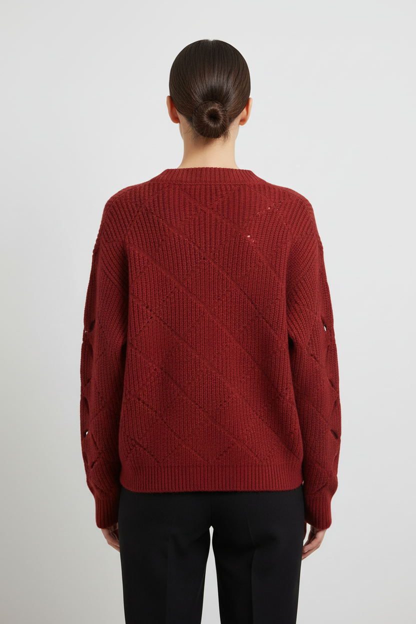 Acne Studios Damen Strickpullover Rot Größe XL