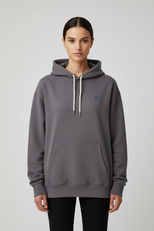 Acne Studios Unisex Kapuzenpullover Grau Größe L