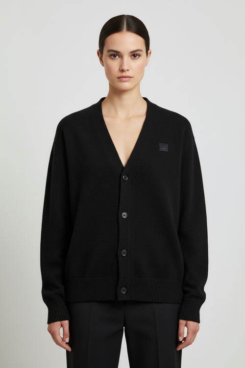 Acne Studios Unisex Strickjacke Schwarz Größe M